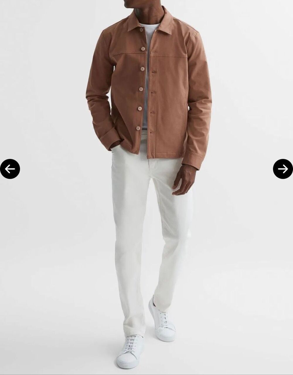 PAIGE $500 Elsmar Jacket Deep Mauve Cotton Blend Mens S NWT